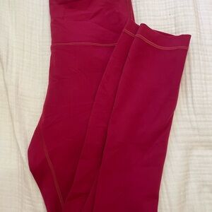 Red Athletic Leggings